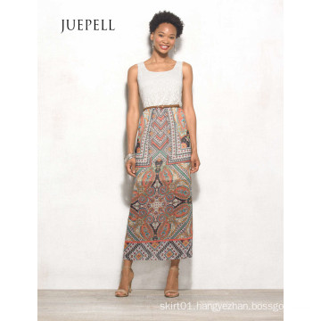 Print Chiffon Africa Womenn Long Dress